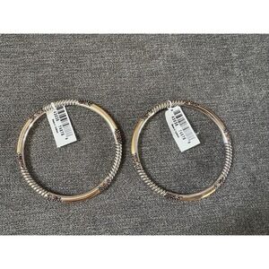 Vintage Brighton "Crystal Voyage"‎ Swarovski Silver Toned Bangle Bracelet BNWT